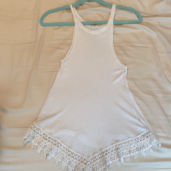 PacSun Me to We Ribbed Tank with Lace Bottom size XS - Picture 3 of 3